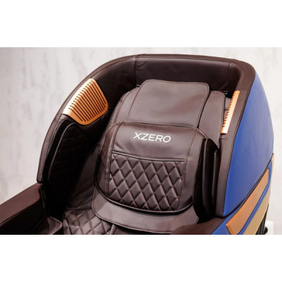 Масажне крісло XZERO LS-35-4D BLUE сине для росту до 200см та вагою до 140кг