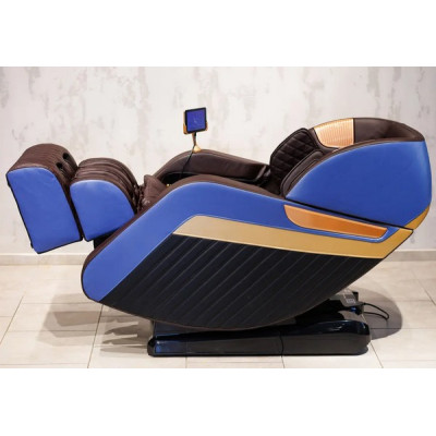 Масажне крісло XZERO LS-35-4D BLUE сине для росту до 200см та вагою до 140кг