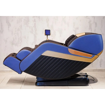Масажне крісло XZERO LS-35-4D BLUE сине для росту до 200см та вагою до 140кг