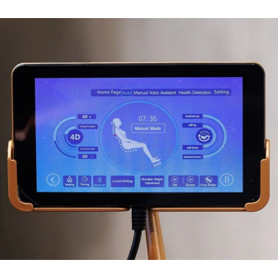 Масажне крісло XZERO LS-35-4D BLUE сине для росту до 200см та вагою до 140кг