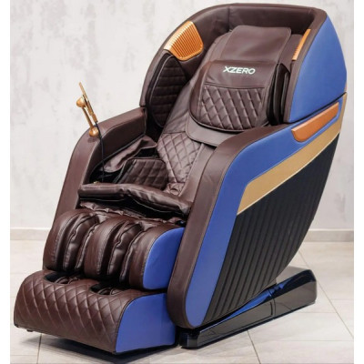 Масажне крісло XZERO LS-35-4D BLUE сине для росту до 200см та вагою до 140кг