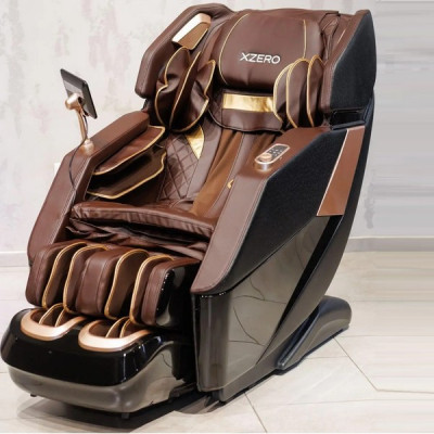 Масажне крісло XZERO L30 SL Premium BLACK чорно-коричневе для росту до 190см та вагою до 130кг