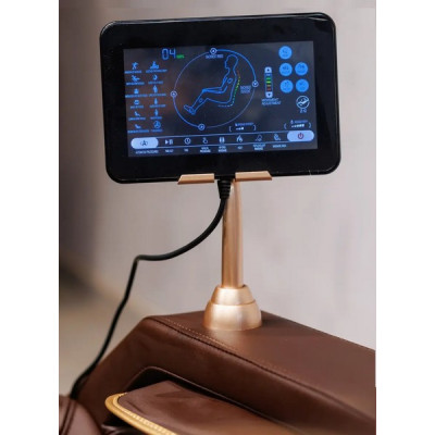 Масажне крісло XZERO L30 SL Premium BLACK чорно-коричневе для росту до 190см та вагою до 130кг