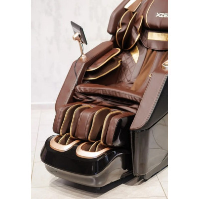 Масажне крісло XZERO L30 SL Premium BLACK чорно-коричневе для росту до 190см та вагою до 130кг