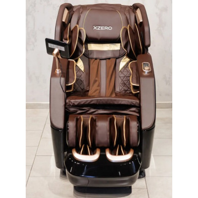 Масажне крісло XZERO L30 SL Premium BLACK чорно-коричневе для росту до 190см та вагою до 130кг