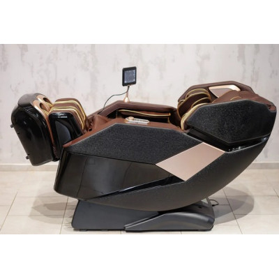 Масажне крісло XZERO L30 SL Premium BLACK чорно-коричневе для росту до 190см та вагою до 130кг