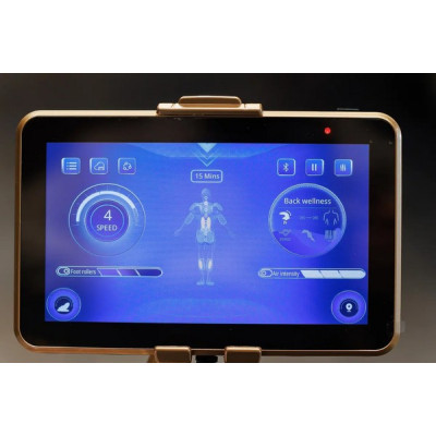 Купити масажне крісло MANZOKU CREDO BROWN 3D коричневе для росту до 190см и весом до 130кг