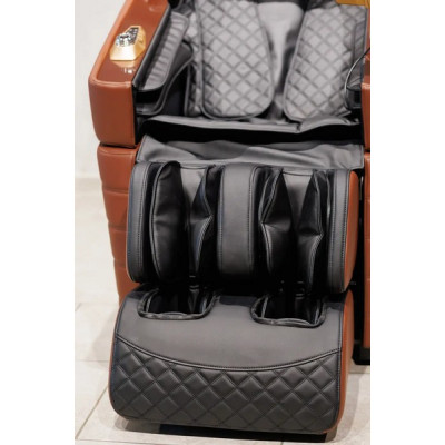 Купити масажне крісло MANZOKU CREDO BROWN 3D коричневе для росту до 190см и весом до 130кг