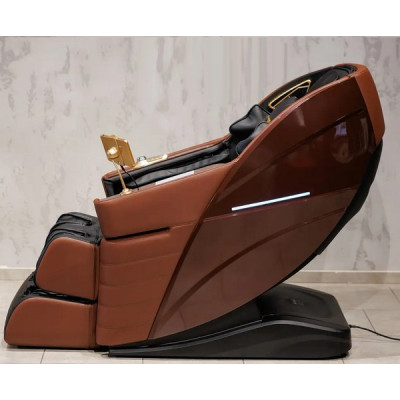 Купити масажне крісло MANZOKU CREDO BROWN 3D коричневе для росту до 190см и весом до 130кг