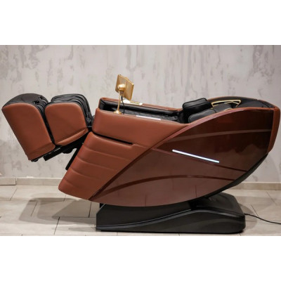 Купити масажне крісло MANZOKU CREDO BROWN 3D коричневе для росту до 190см и весом до 130кг