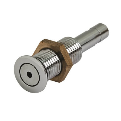 Форсунка для аеромасажної системи Джет Аеро Метал FLAT хром вихід 1 отвір