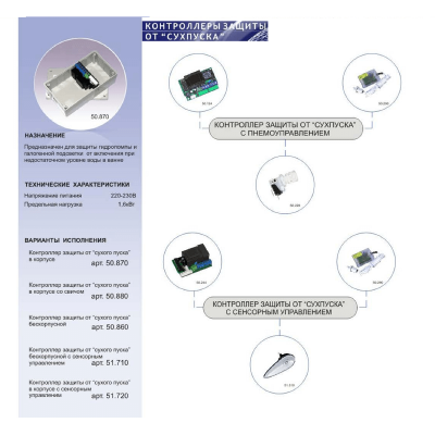 Купить Контроллер защиты от сухого пуска с корпусом и свичом