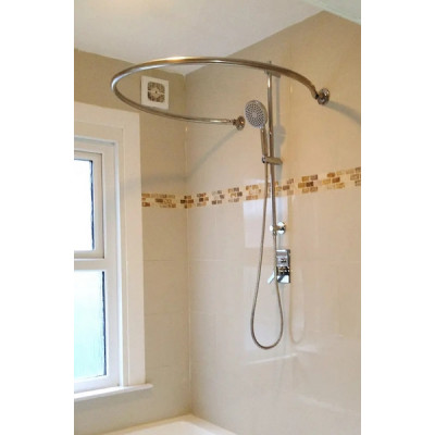 Карниз круглый душевой из нержавеющей стали под заказ