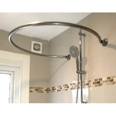 Карниз круглый душевой из нержавеющей стали под заказ