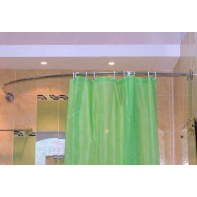 Карниз дугообразный для асимметричных ванн нержавеющяя сталь 160*100см