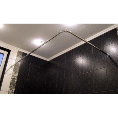 Карниз Г-образный для прямых ванн нержавеющяя сталь 170*70см