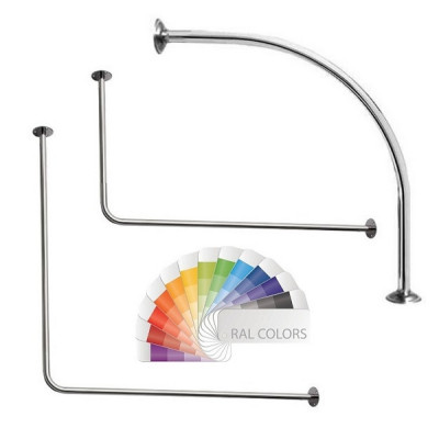 Карниз душевой нержавейка для ванны или поддона с покраской под заказ