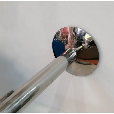 Карниз дугообразный для асимметричных ванн нержавеющяя сталь 140*90см