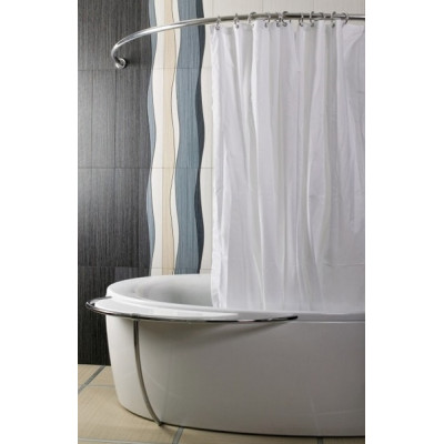 Карниз полукруглый для душевых поддонов из нержавеющей стали 90*90см