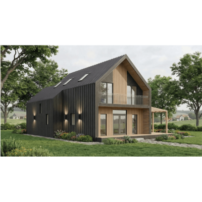 Купити домокомплект каркасного будинку СІВЕР площєю 160 м2