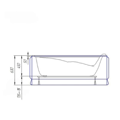 Акриловая ванна Redokss San RIMINI 1300x750