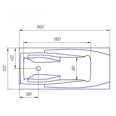 Акриловая ванна Redokss San BOLZANO 1900х900
