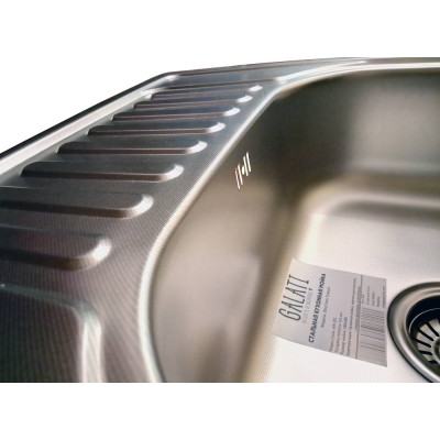 Кухонная мойка нержавеющая сталь толщиной 0,8 мм Romzha Sims Textura