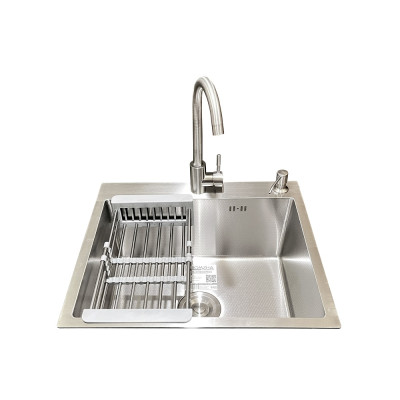 Комплект мийка + змішувач Romzha Arta Carbon U-490 (A)