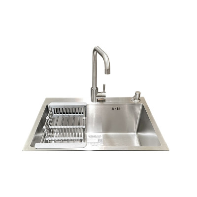 Комплект мийка + змішувач Romzha Arta Carbon U-550 (B)