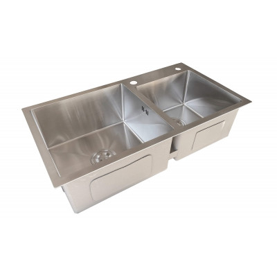 Кухонная мойка нержавеющая сталь толщиной 1.2 - 3 мм Romzha Arta U-700D