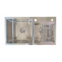 Кухонная мойка нержавеющая сталь толщиной 1.2 - 3 мм Romzha Arta U-700D