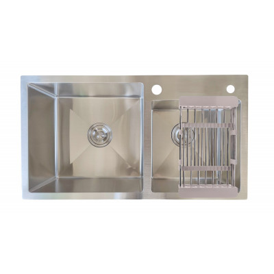 Кухонная мойка нержавеющая сталь толщиной 1.2 - 3 мм Romzha Arta U-700D