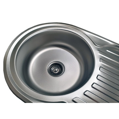 Кухонная мойка нержавеющая сталь толщиной 0,6 мм Romzha Dana Nova Textura
