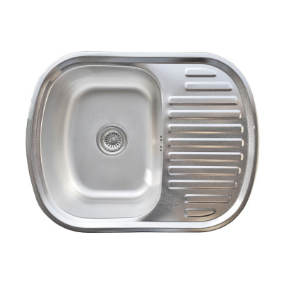 Кухонная мойка нержавеющая сталь толщиной 0,8 мм Romzha Vayorika 1.0C Satin