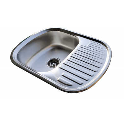 Кухонная мойка нержавеющая сталь толщиной 0,8 мм Romzha Vayorika 1.0C Satin