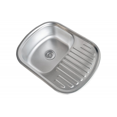 Кухонная мойка нержавеющая сталь толщиной 0,8 мм Romzha Vayorika 1.0C Satin