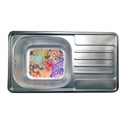 Кухонная мойка нержавеющая сталь толщиной 0,8 мм Romzha Milana Textura