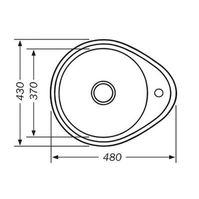 Кухонная мойка нержавеющая сталь толщиной 0,6 мм Romzha Lala Satin