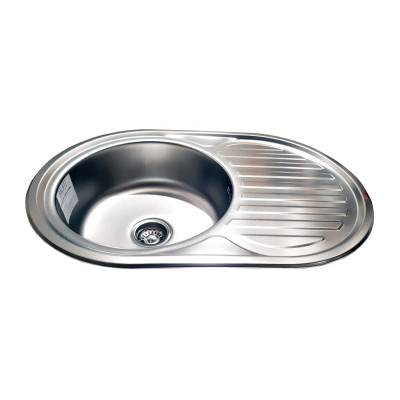 Кухонная мойка нержавеющая сталь толщиной 0,8 мм Romzha Dana Nova Textura