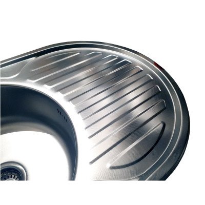 Кухонная мойка нержавеющая сталь толщиной 0,8 мм Romzha Dana Nova Textura