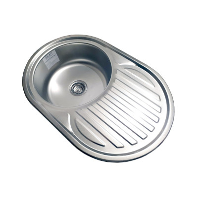 Кухонная мойка нержавеющая сталь толщиной 0,8 мм Romzha Dana Nova Textura