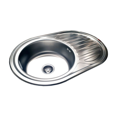 Кухонная мойка нержавеющая сталь толщиной 0,8 мм Romzha Dana Nova Textura
