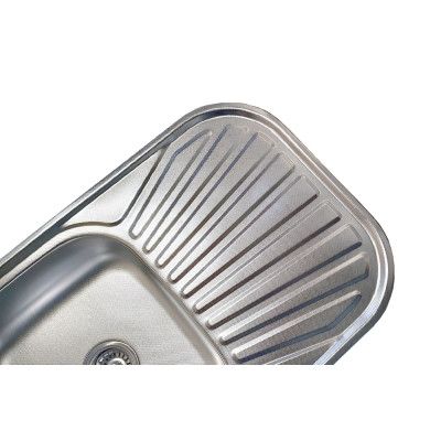 Кухонная мойка нержавеющая сталь толщиной 0,8 мм Romzha Liuba Textura