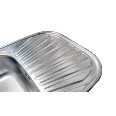 Кухонная мойка нержавеющая сталь толщиной 0,8 мм Romzha Liuba Textura