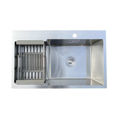 Кухонная мойка нержавеющая сталь толщиной 1.2 - 3 мм Romzha Arta Metric U-730R