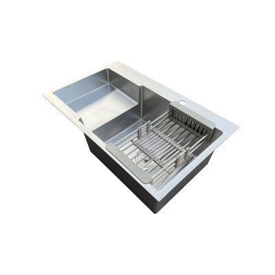 Кухонная мойка нержавеющая сталь толщиной 1.2 - 3 мм Romzha Arta Metric U-730R