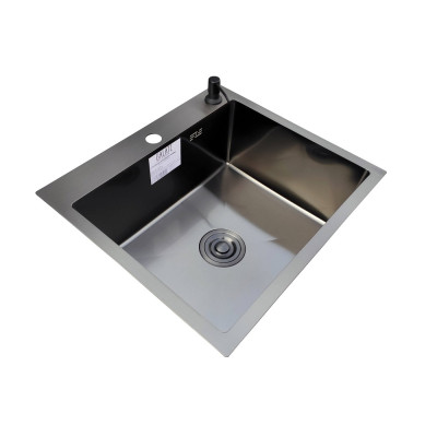 Кухонная мойка нержавеющая сталь толщиной 1.2 - 3 мм Romzha Arta U-490 BL