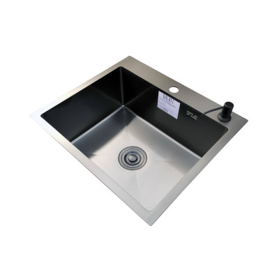 Кухонная мойка нержавеющая сталь толщиной 1.2 - 3 мм Romzha Arta U-490 BL