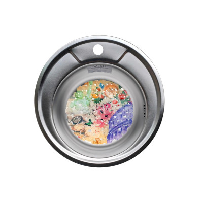 Кухонная мойка нержавеющая сталь толщиной 0,8 мм Romzha Sorin Mini Satin