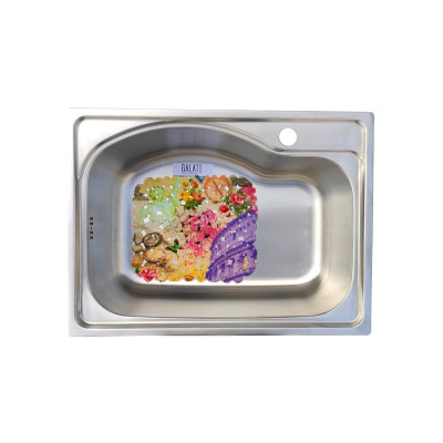 Кухонная мойка нержавеющая сталь толщиной 0,8 мм Romzha Elina Nova Satin